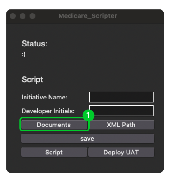 Initial Medicare Scripter Interface