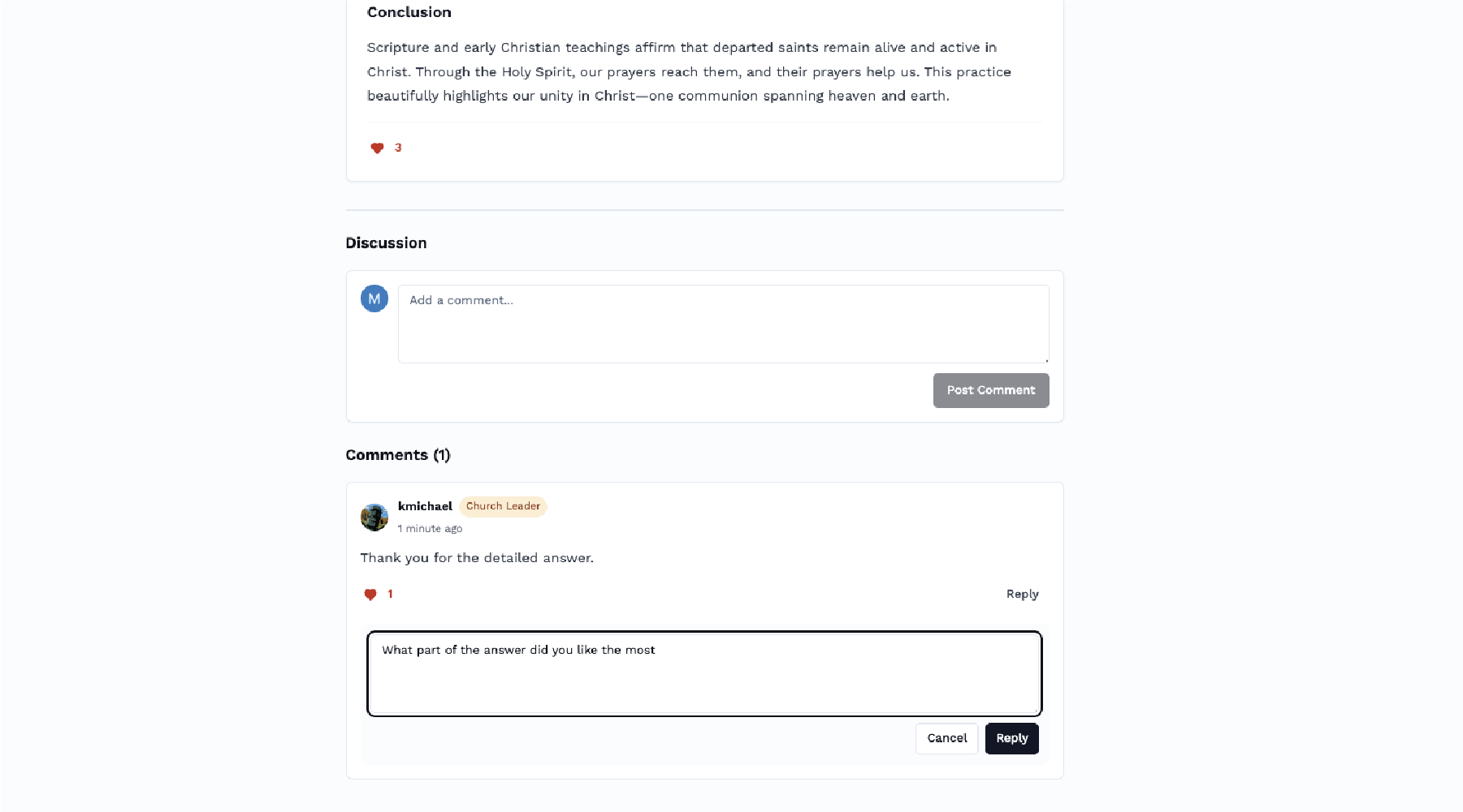 Interactive Community Features